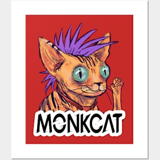 MonkCat Posters and Art